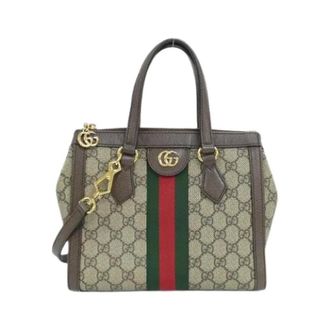 Gucci Pre-owned Canvas Handtas - Dames - Pre-owned - Veelkleurig - Maat: ONE Size