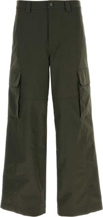 Valentino Garavani Olive Green Polyester Blend Cargo Pant
