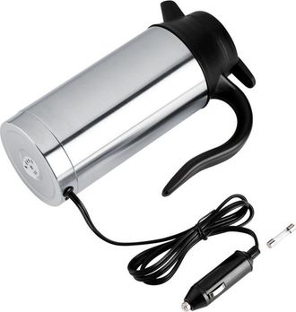 OEM Hervidor El&eacute;ctrico De Acero Inoxidable De 12 V Y 750 Ml Para Coche, Taza De Caf&eacute;, Botella De Agua De Viaje