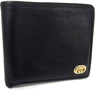 Gucci Black Leather Wallet (Bi-Fold) (Pre-Owned)