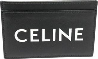Celine Pre-owned Wallets, female, Black, Size: ONE SIZE Pre-owned Leather Wallet