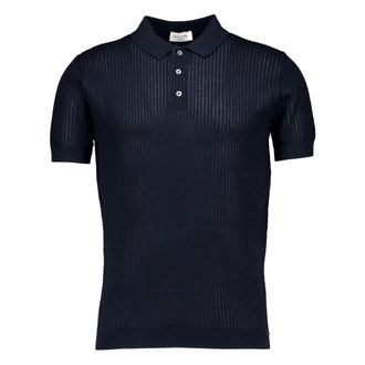 Gentiluomo Polo Shirts, male, Blue, Size: 2XL Polo 3 Buttons SS