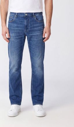 Frame Denim Jeans straight fit Modern Straight in denim di cotone a vita media
