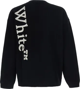 Off-white Vertical Bookish Logo T-Shirt - Black