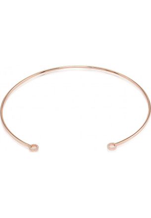 Sif Jakobs Womens N0066-CZ-RG Ladies Necklace - Rose Gold Sterling Silver - One Size