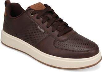 Dockers Overtime Laser Sneaker - Wide Width Available in Brown/British Tan at Nordstrom Rack, Size 11.5