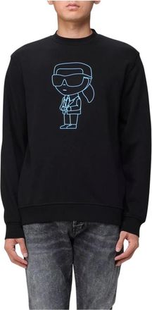 Karl Lagerfeld Sweatshirts, male, Black, XL, Icon Sweatshirt