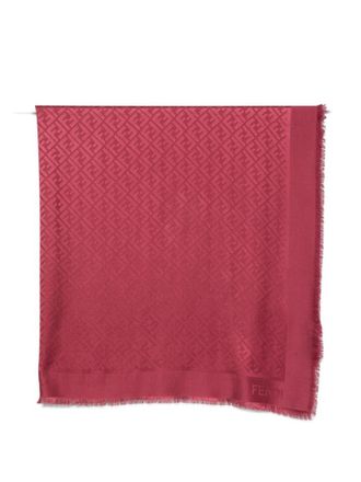 Fendi Red Signature Scarf