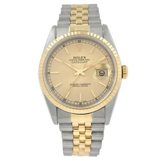 Rolex Pre-owned Rolex Datejust Automatic Chronometer Diamond Mens Watch 16233 CJDJ