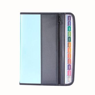 OEM Organizador De Documentos Expandible - 13 Compartimentos - Carpeta Acorde&oacute;n A4 - Con Cremallera - Carpeta Expandible - Carpeta De Almacenamiento