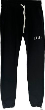 Amiri Logo-Print Sweatpants in Black Cotton