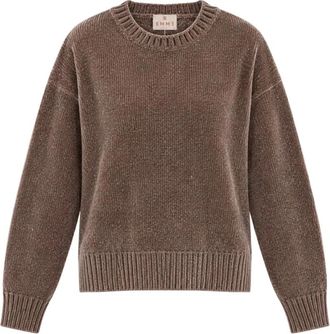 Marella Trui met ronde hals - Dames - Ronde hals truien - Bruin - M - Truien & Vesten