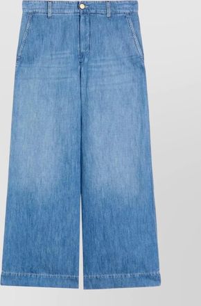 Max Mara wide leg trousers front and back pockets