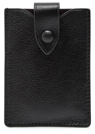 Metier Cooks Supply Grained Leather Card Holder - Black - One Size