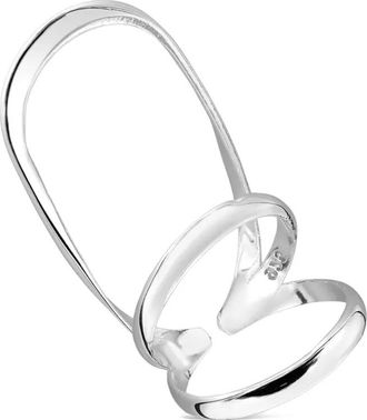 Obsidian Anello con finitura lucida - Argento