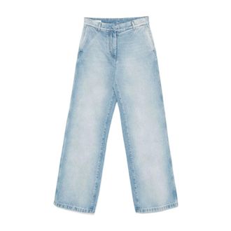 Dries Van Noten Jeans, Dames, Blauw, S, Denim, Denim Broek voor Stijlvolle Looks