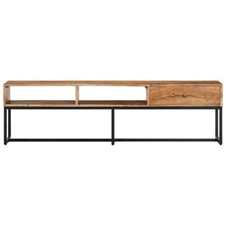 Berkfield Home TV Cabinet 160x30x45 cm Solid Wood Acacia in Brown | Size: 160 x 30 x 45 cm