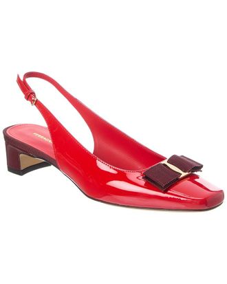 Ferragamo Rivada Patent Slingback Pump