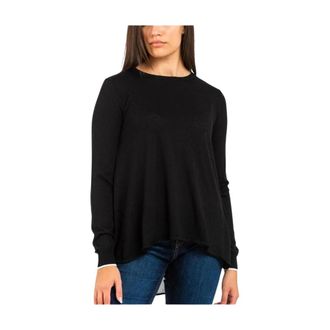 Gas Viscose Long Sleeve T-Shirt - Dames - Ronde hals truien - Zwart - XS - Truien & Vesten