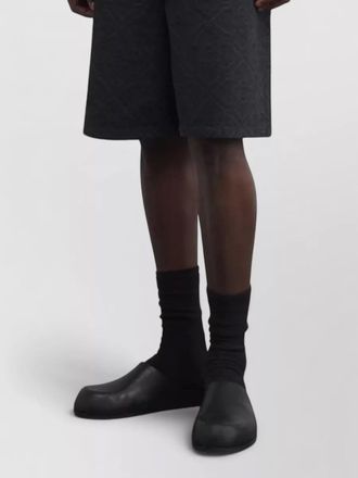 Casablanca monogram denim overshirt oversized logo detail