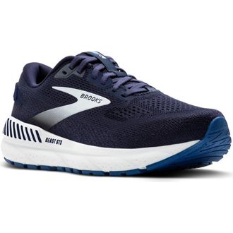 Brooks Beast GTS 24 Running Shoe in Peacoat/True Navy/White at Nordstrom, Size 10