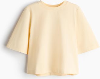 H&M Shirt aus Pima-Baumwolle - Yellow