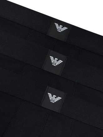 Emporio Armani Logo Waistband Boxer Briefs - Black
