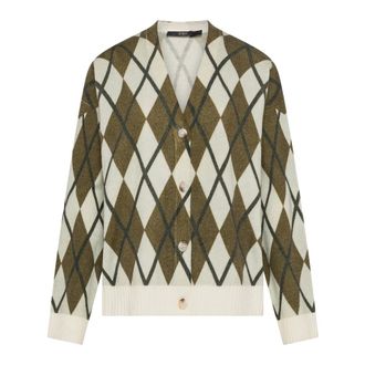 Seventy Cardigan a rombos - Knitwear - Mujer - Verde - XS