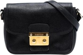 Miu Miu Pre-owned Cross Body Bags, female, Black, Size: ONE SIZE Pre-owned Crossbody Bag