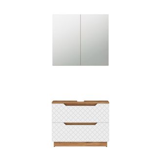 Vicco Conjunto De Muebles De Ba&ntilde;o Lotta, Blanco, 2 Piezas, Vicco