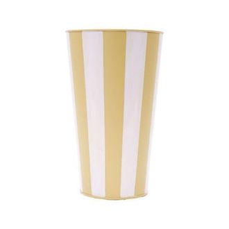 Foreside Home And Garden Cabana Striped Tan Vase in Brown at Nordstrom