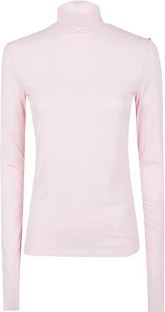 Sportmax turtleneck long-sleeve top - women - Polyamide - S - Pink