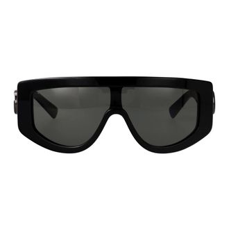 Gucci Shield Sunglasses - female - Gucci - Sunglasses - Black - ONE SIZE - Accessories