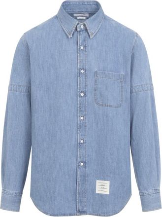 Thom Browne Uomo, Magliette, Blu, L, new