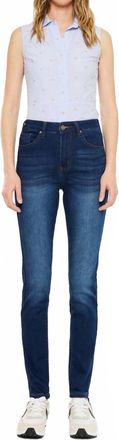 Kancan High Rise Ankle Skinny Jeans In Dark Wash