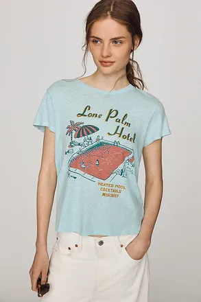 Mother Lil Sinful Cotton Linen Graphic Tee