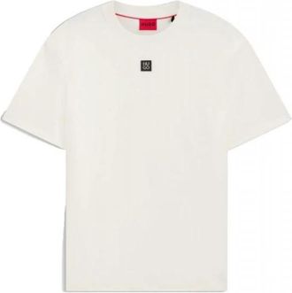 HUGO BOSS Dalile T-Shirt - Heren - T-shirts - Beige - S - Katoen - Tops
