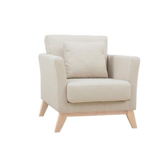 Miliboo Miliboo - Sill&oacute;n N&oacute;rdico Desenfundable Tejido Beige Oslo