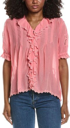 Johnny Was Anette Ruffle Blouse