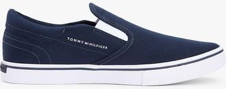 Tommy Hilfiger Mens Vulcanized Canvas Slip-On Sneaker - Navy - US 11.5 / EU 45