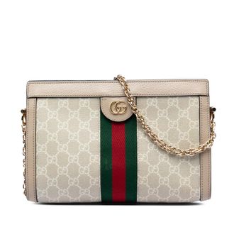 Gucci Pre-owned Gucci Small GG Supreme Web Ophidia Chain Crossbody Ladies 4GHHOQ6AWM4N9G0G