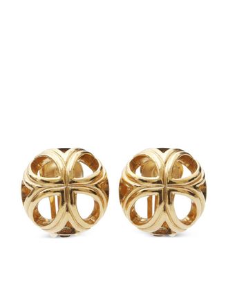 Dior 1990s ronde oorclips - Goud