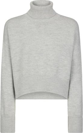 Dondup Turtleneck Trui - Dames - Coltruien - Grijs - S - Wol - Truien & Vesten
