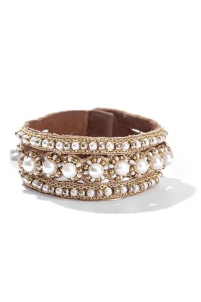 Deepa Gurnani Kimmy Stone Cuff Bracelet