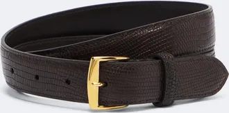 Nili Lotan Snake-effect leather belt