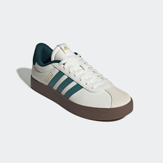 adidas Sneaker ADIDAS SPORTSWEAR VL COURT 3.0, Herren, Gr. 41, weiss (core wei&szlig;, preloved teal, aurora ivy), Leder, Synthetik, Schuhe Sneaker, inspiriert vom