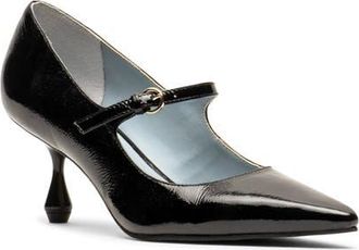 Frances Valentine Naomi Pointed Toe Mary Jane Pump in Black at Nordstrom, Size 8