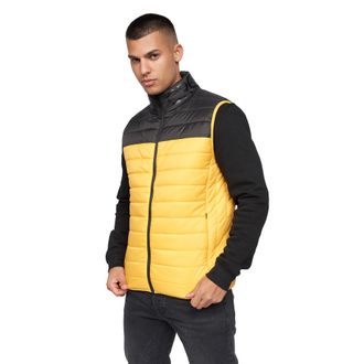 Crosshatch Mens Presnell High-Neck Gilet (Yellow) Cotton - Size Medium