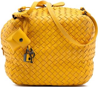Bottega Veneta Borsa a tracolla Intrecciato Cube in nappa 2012-2025 - Giallo