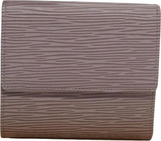 Louis Vuitton Pre-owned Wallets, female, Purple, Size: ONE SIZE Pre-owned Epi Leather Compact Trifold Wallet